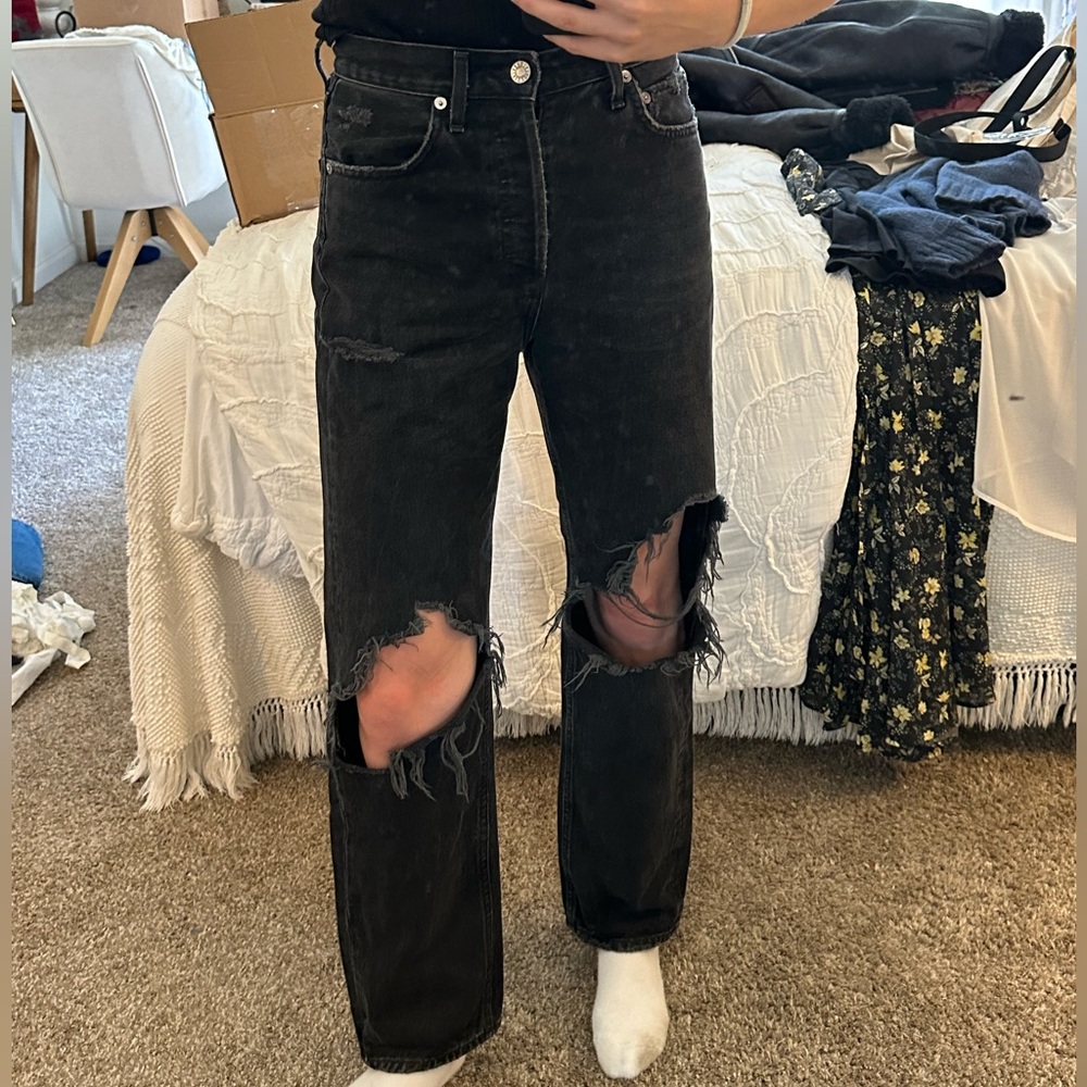Agolde 90s fit in Audio - 24 Black